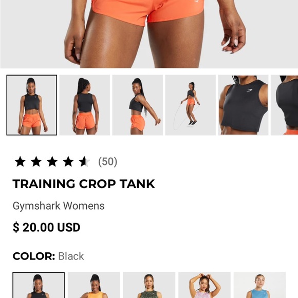 gymshark crop top - Picture 2 of 4